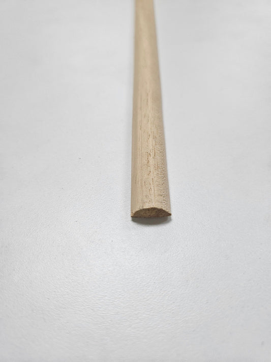 1/2" HALF ROUND OBECHE 8FT - Woodworkers.ie -