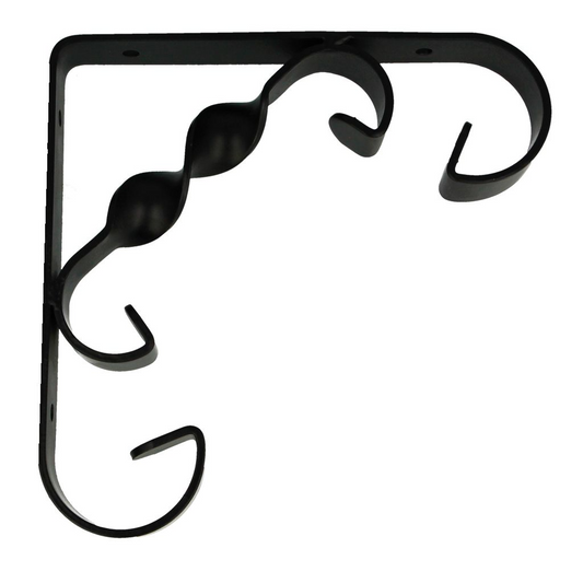 150 X 150 DECORATIVE  BLACK SHELF BRACKET - Woodworkers.ie -