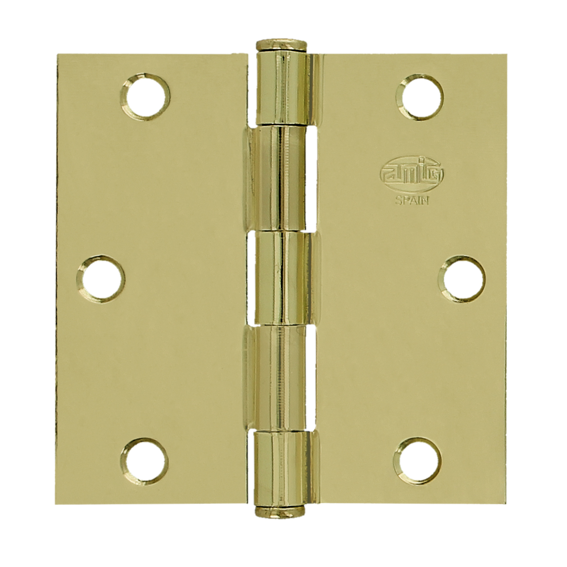 2.5 X 2.5 HINGE SATIN BRASS (1010) - Woodworkers.ie -