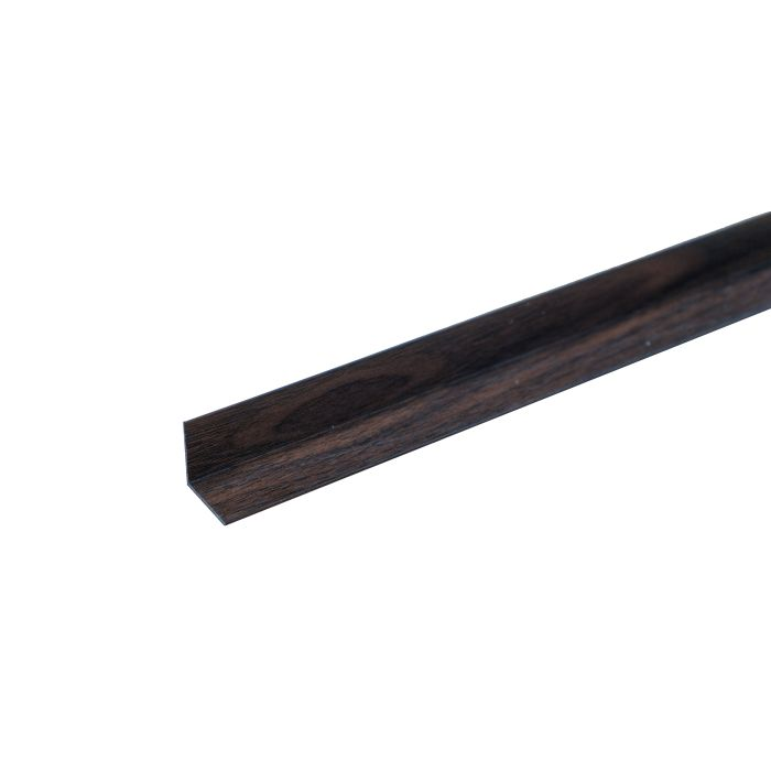 DARK WALNUT PVC ANGLE 20 x 20 x 2.5m