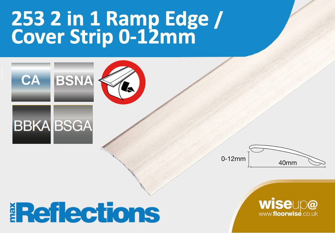253 STICK DOWN RAMP/COVER12MM NATURAL OAK 2.7MT - Woodworkers.ie -