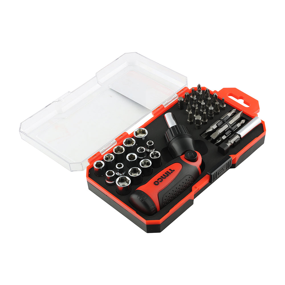 TIMCO 46PCS RATCHETING SCREWDIVER BIT SET
