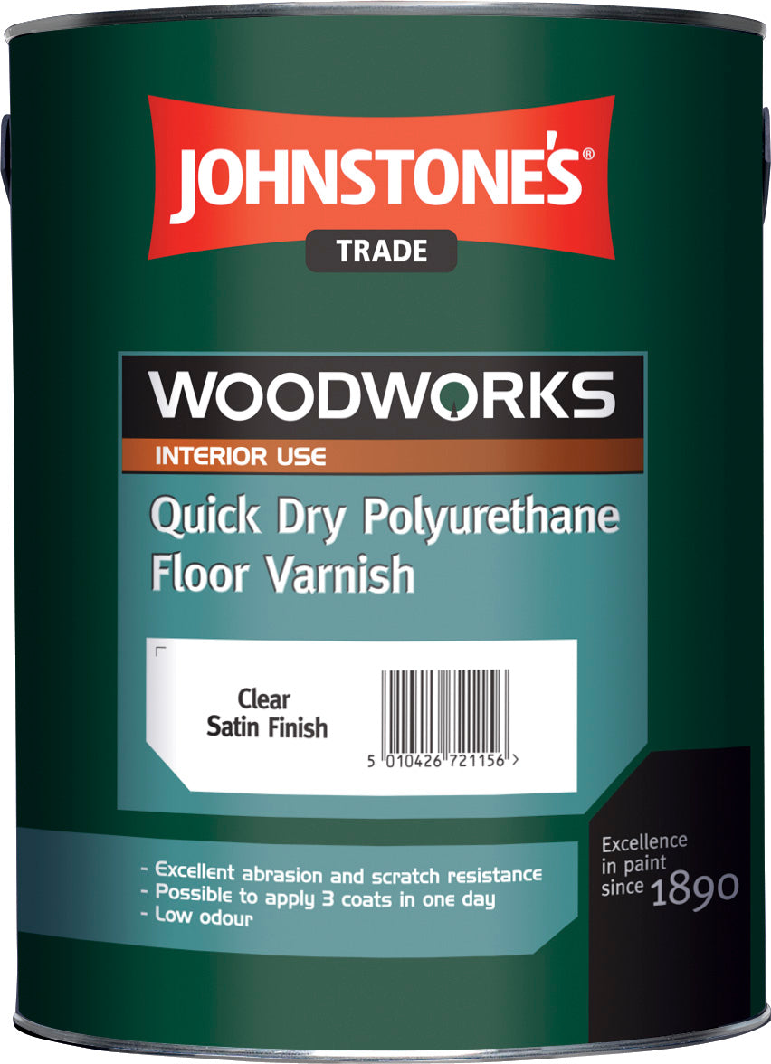 WOODWORKS QUICK DRY FLOOR VARNISH SATIN 2.5LT