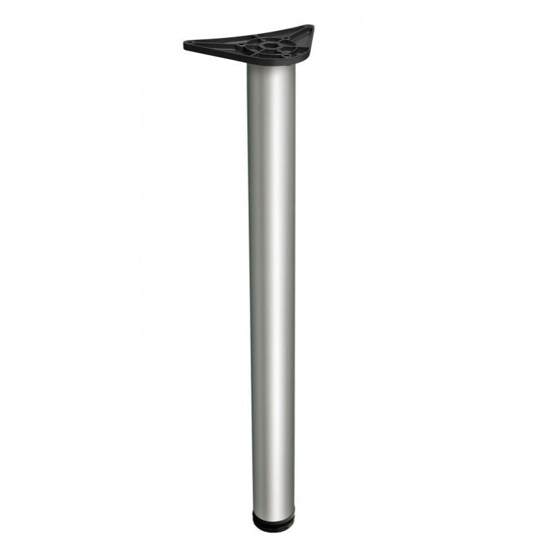 710mm X 60mm Chrome Leg - Woodworkers.ie -