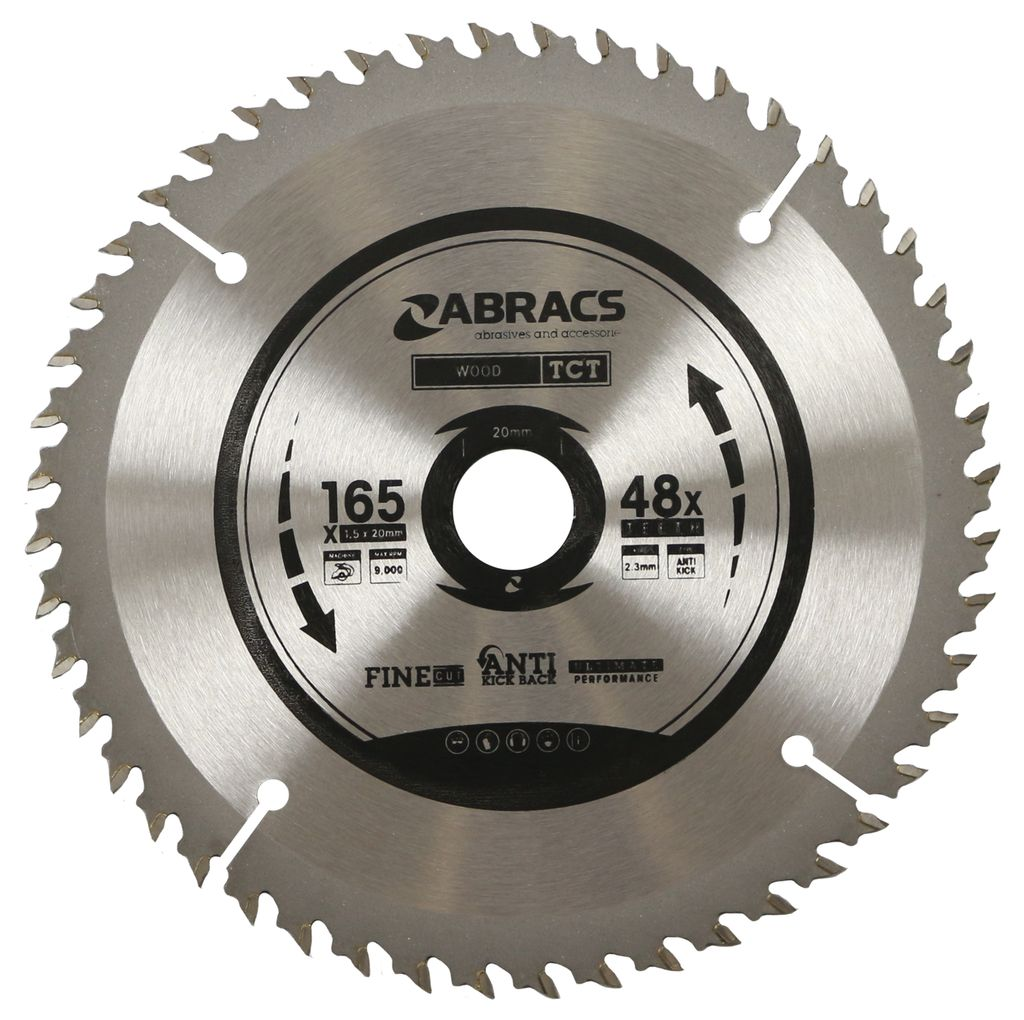 ABRACS TCT 165mm X 20mm 48T - Woodworkers.ie -