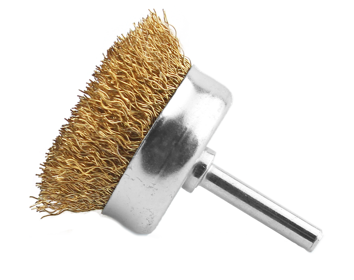 ABRACS 75MM SPINDLE MOUNTER CUP WIRE BRUSH
