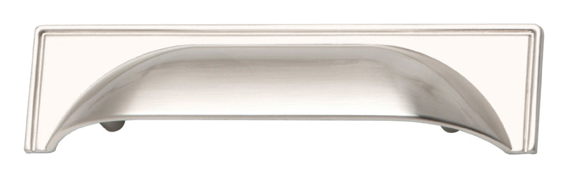 TRADITIONAL BRUSHED NICKEL CUP HANDLE 96MM