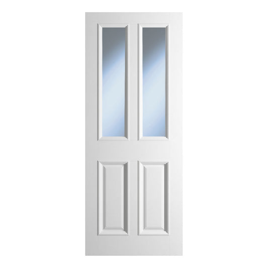 BEDFORD PRIMED 2P/2L CLEAR GLAZED BOLECTION DOOR - Woodworkers.ie -