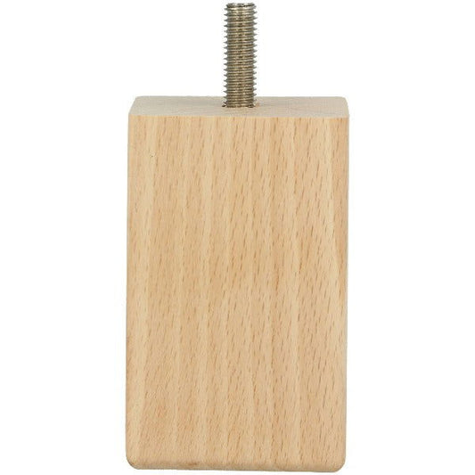 Beech 50 X 50 X 80mm Square Leg - Woodworkers.ie -