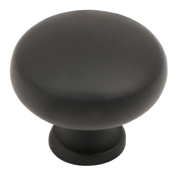 Button Knob Black 30mm - Woodworkers.ie -