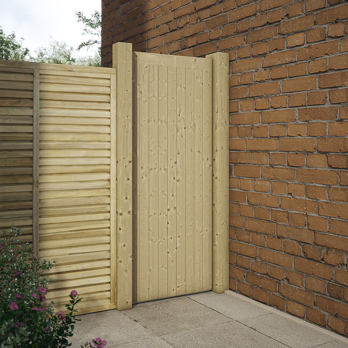 CAMDEN FRAMED LEDGED & BRACED DOOR 44mm - Woodworkers.ie -