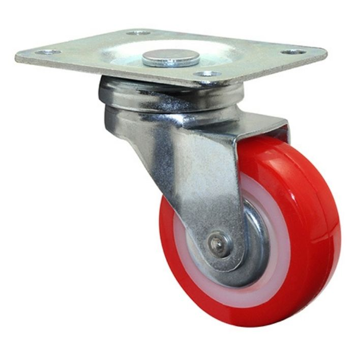 Castor 40mm Swivel, 40kg Red Wheel