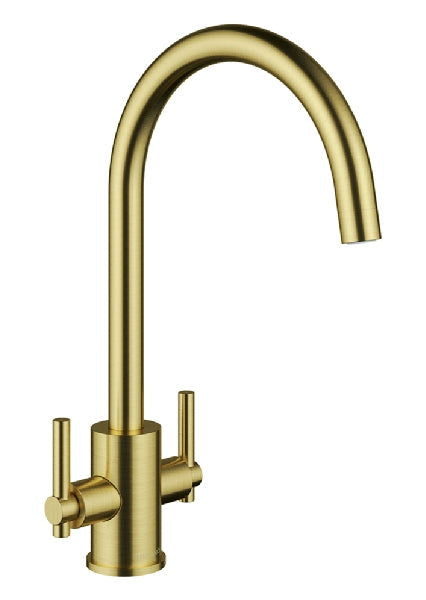 CLEARWATER ROCOCO TAP BRUSHED BRASS - Woodworkers.ie -