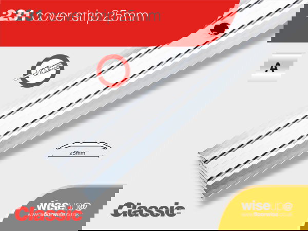 COVER STRIP 25MM  SIMBRASS 2.7M - Woodworkers.ie -