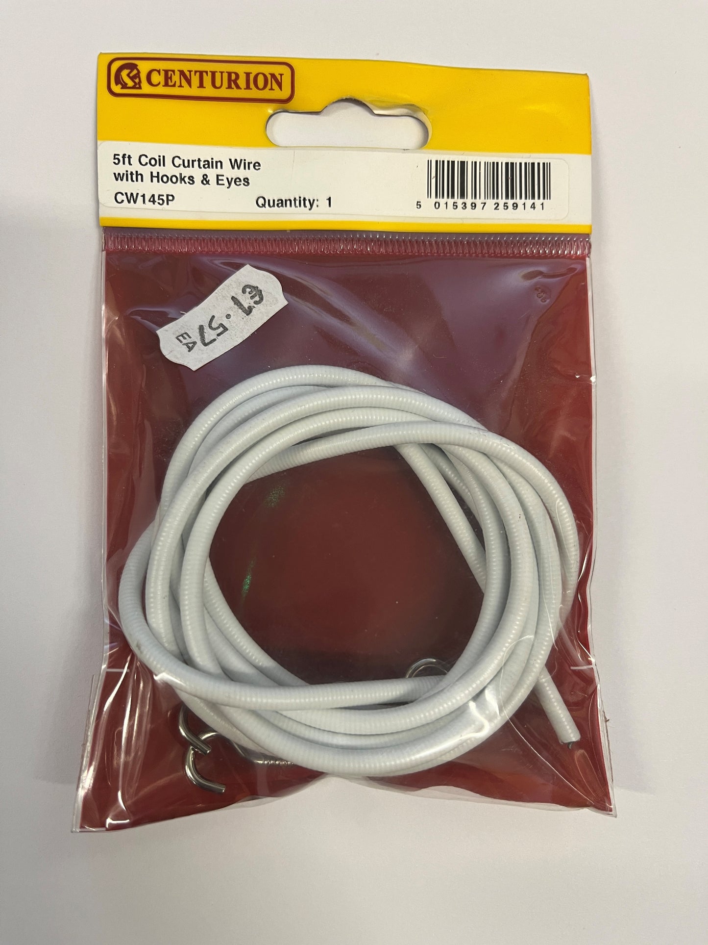 5FT CURTAIN WIRE H00K&EYES