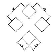 DEDALO 25mm X 25mm LARGE DIAMOND PRIMED WHITE 1830mm X 610mm X 3mm - Woodworkers.ie -