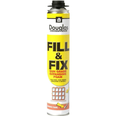 DOUGLAS GUN GRADE FILL & FIX EXPANDING FOAM 750ML