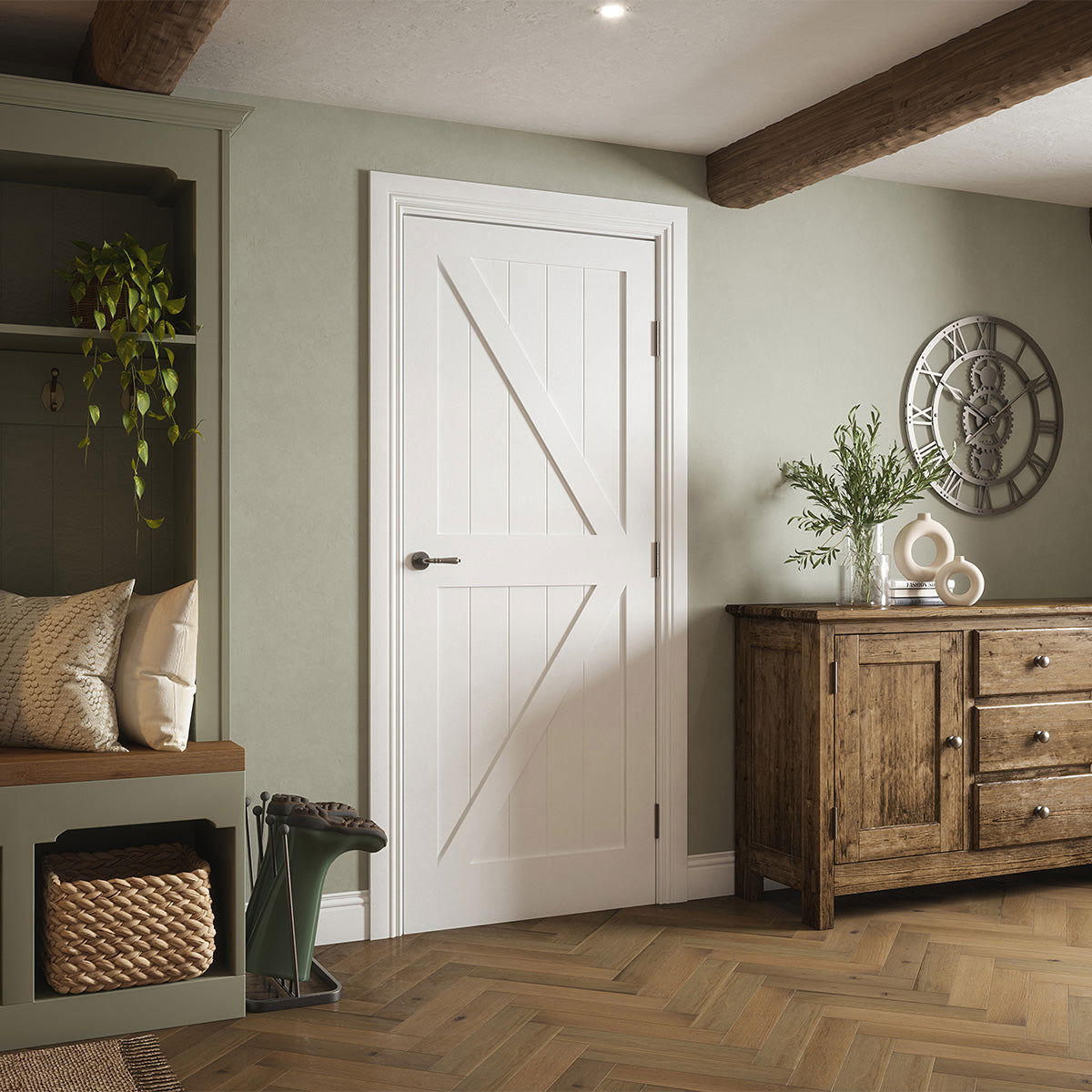 DEVON COTTAGE WHITE PRIMED DOOR - Woodworkers.ie -