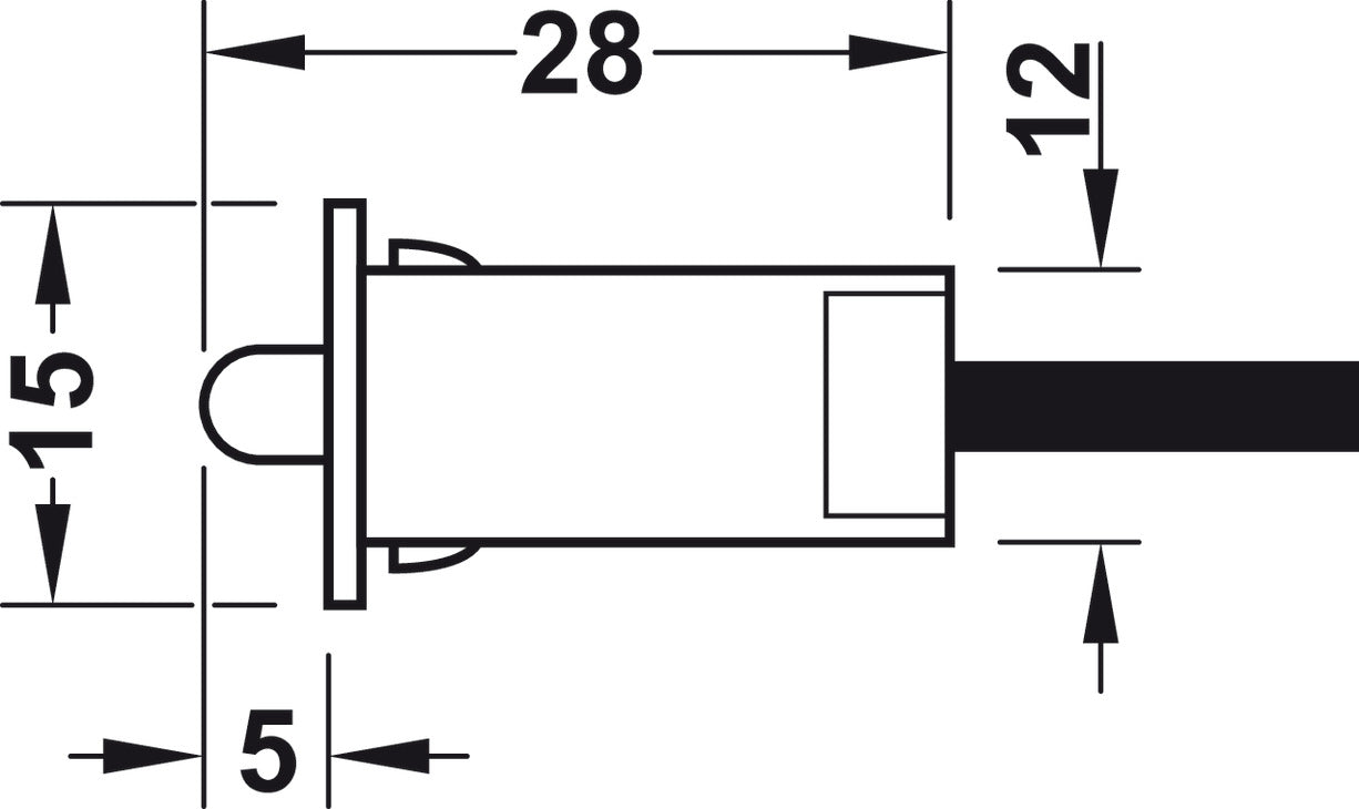 Door Contact Switch, for use with Loox LED Lights - Woodworkers.ie -
