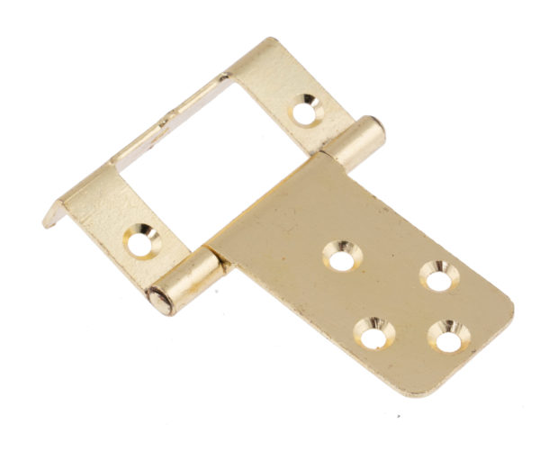 E/BRASS CRANKED HINGE  / PAIR - Woodworkers.ie -