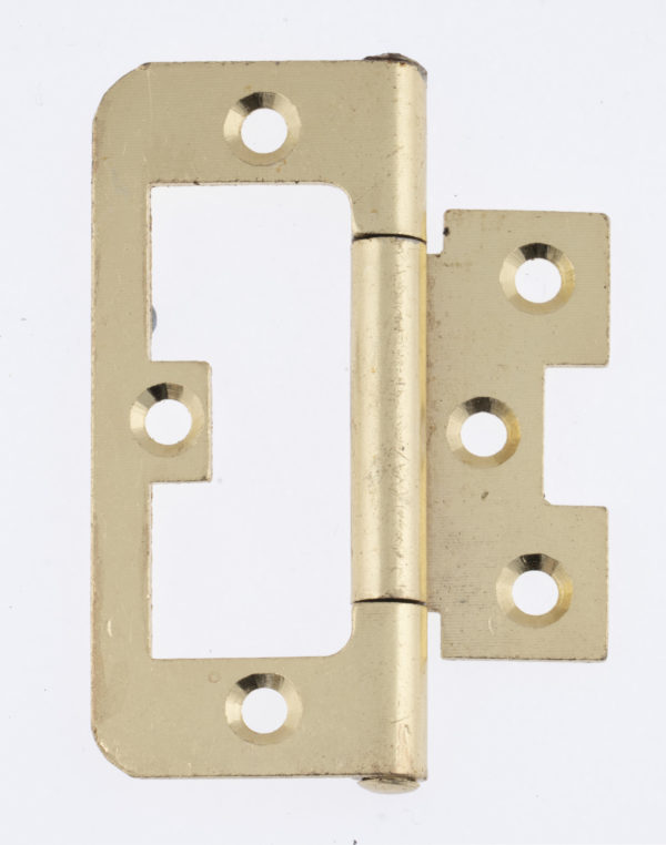 E/BRASS FLUSH HINGE 3" PAIR - Woodworkers.ie -