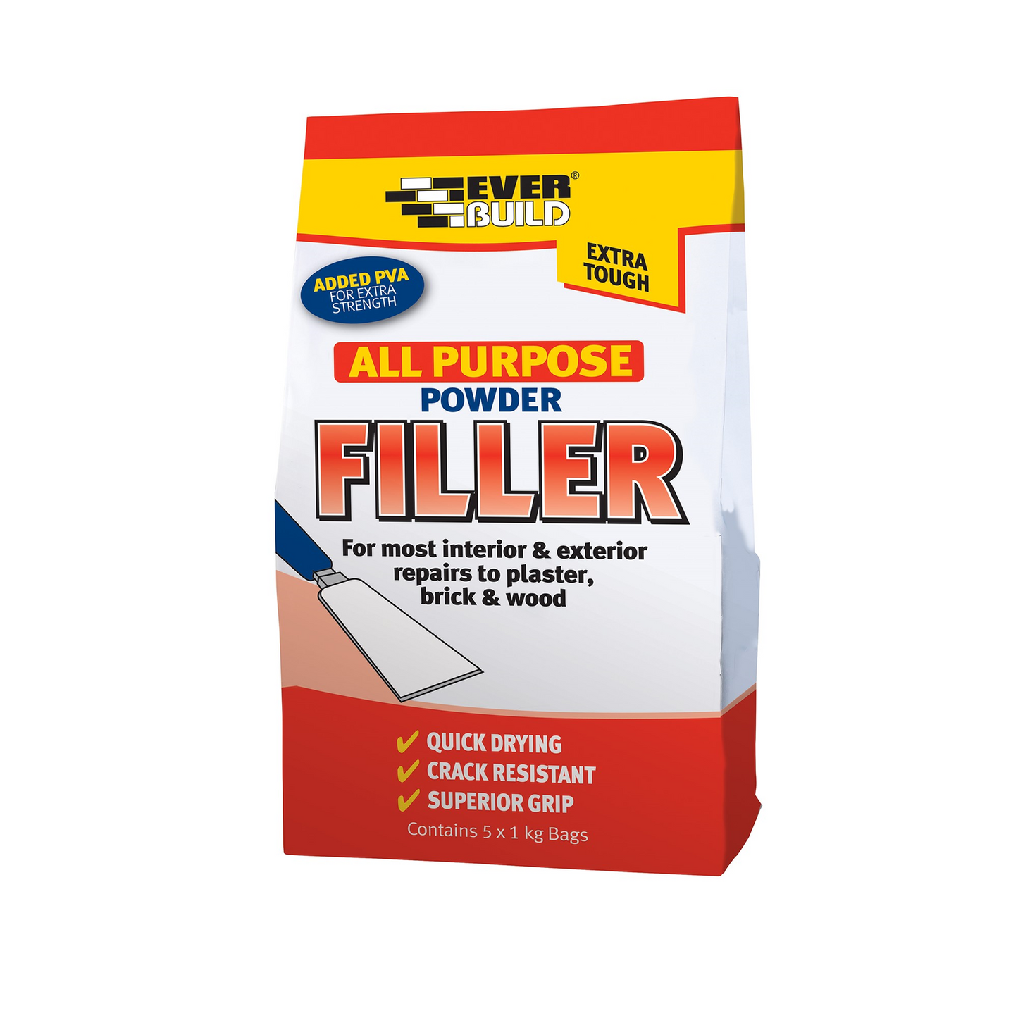 EVERBUILD POWDER FILLER 450GM - Woodworkers.ie -
