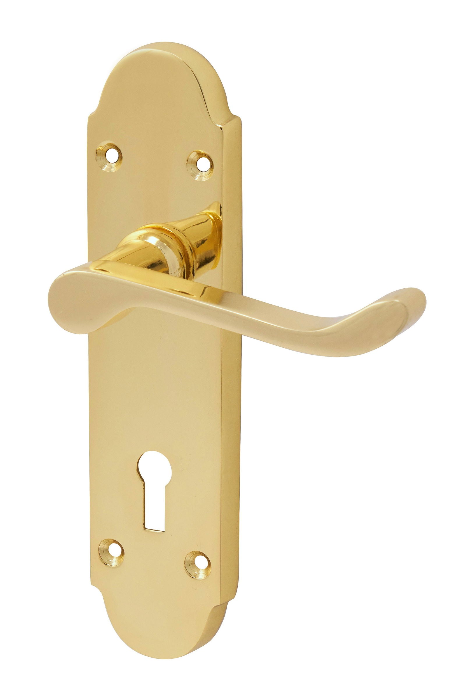 Eclipse Chromaxe Brass Lever Handle - Woodworkers.ie -