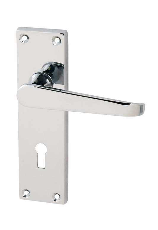 Eclipse Victorian Straight Chrome Lever Handle - Woodworkers.ie -