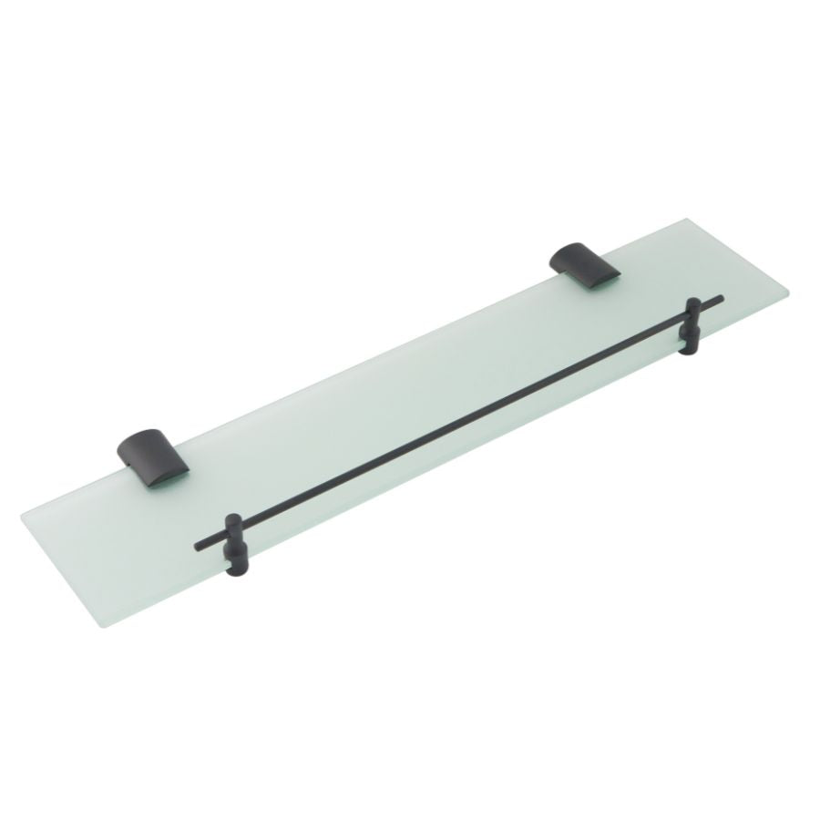 Frisco Black Glass Shelf - Woodworkers.ie -