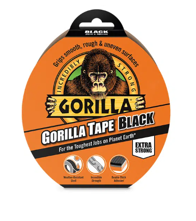 GORILLA TAPE BLACK 48mm X 11m - Woodworkers.ie -