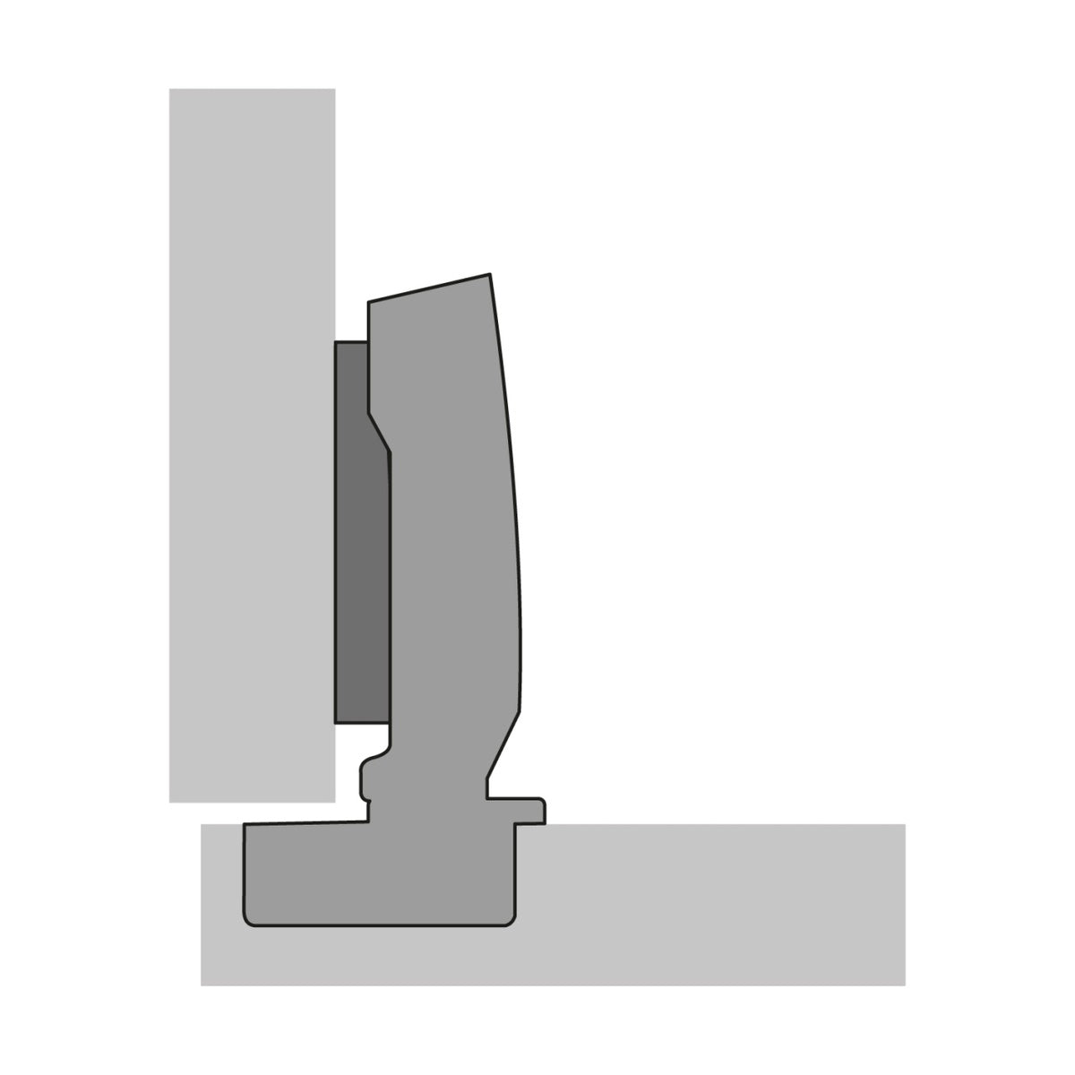 HETTICH 35MM HINGE   95 DEGREE OPENING FOR DOOR THICKNESS TO 32MM (PR) - Woodworkers.ie -