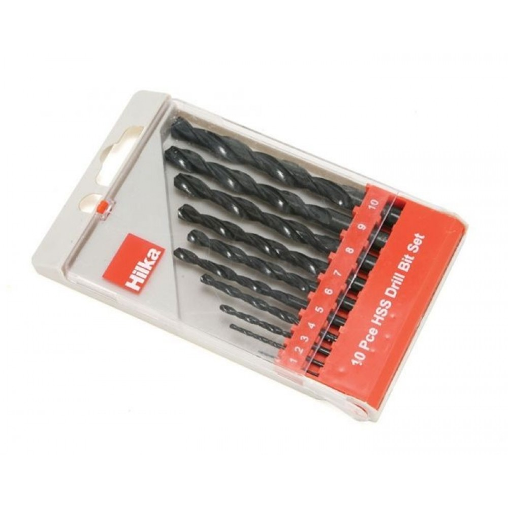 HILKA 10PC HSS DRILL BIT SET - Woodworkers.ie -