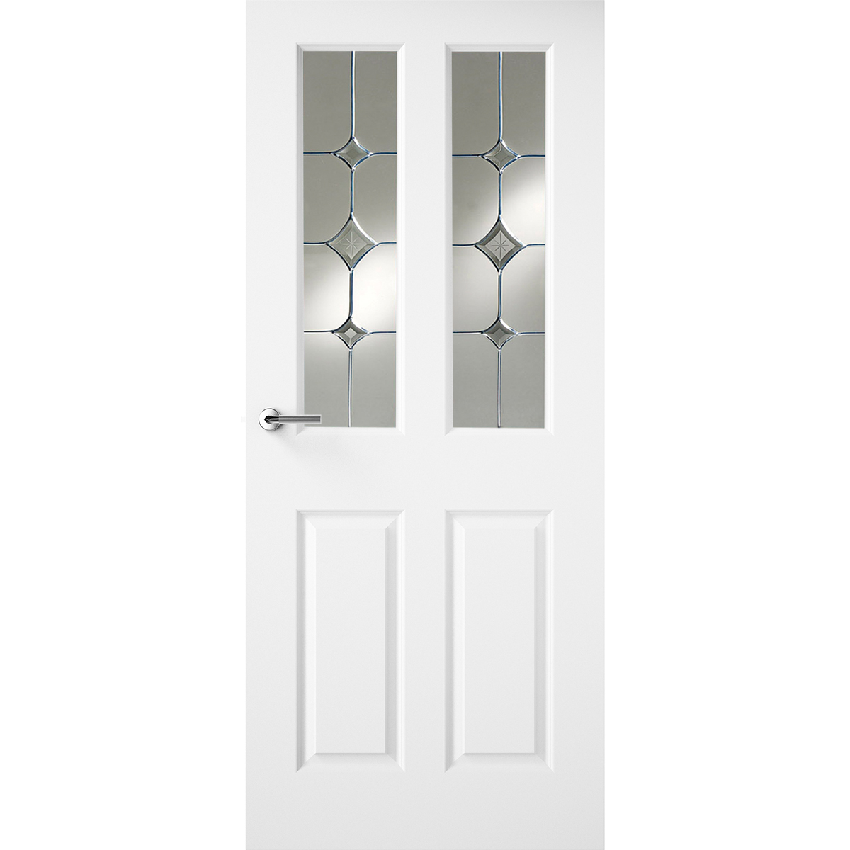 HUDSON WHITE PRIMED DOOR GATSBY GLASS - Woodworkers.ie -