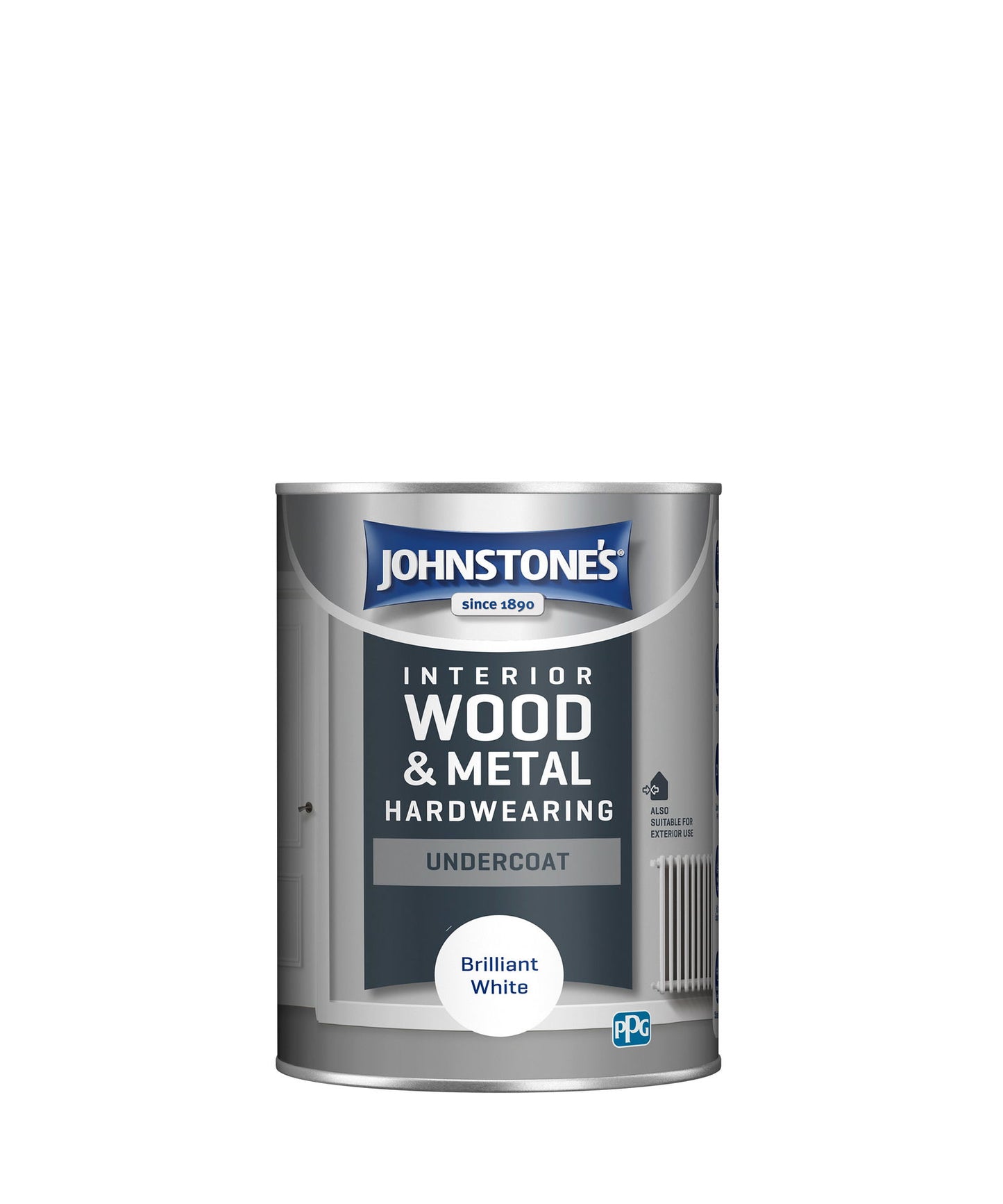 JOHNSTONE'S ALL PURPOSE HARDWARING UNERCOAT WHITE 1.25 LT - Woodworkers.ie -