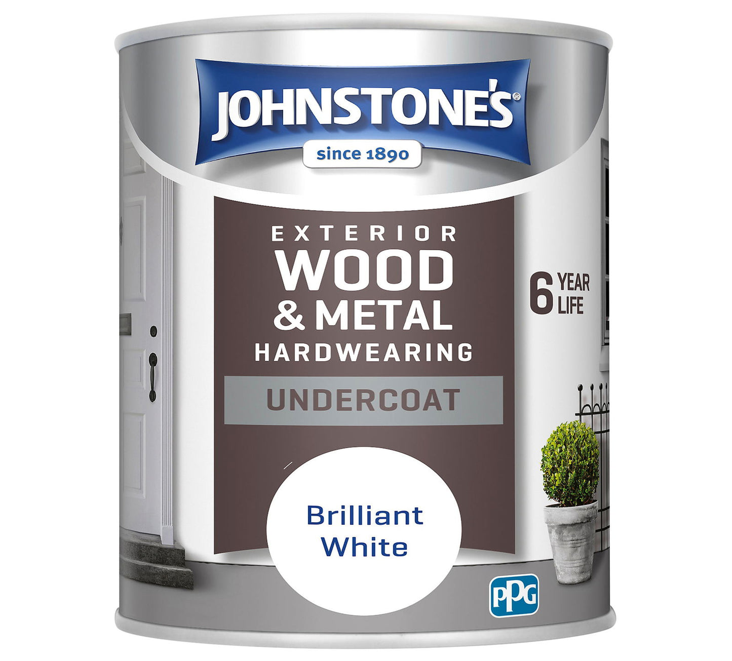 JOHNSTONE'S EXTERIOR 750ML WHITE UNDERCOAT - Woodworkers.ie -