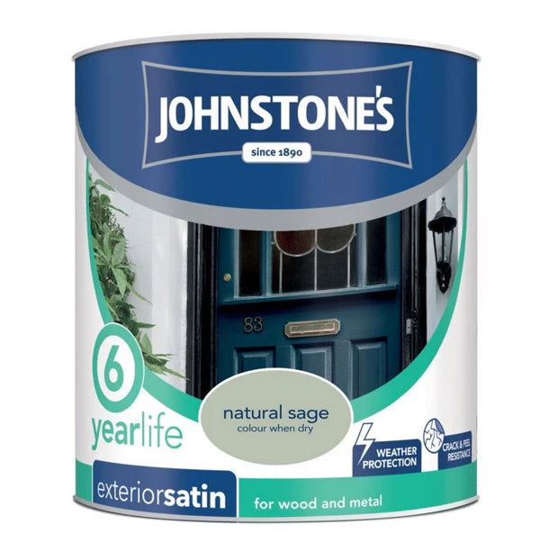 JOHNSTONE'S EXTERIOR SATIN NATURAL SAGE (6 Variants Available )