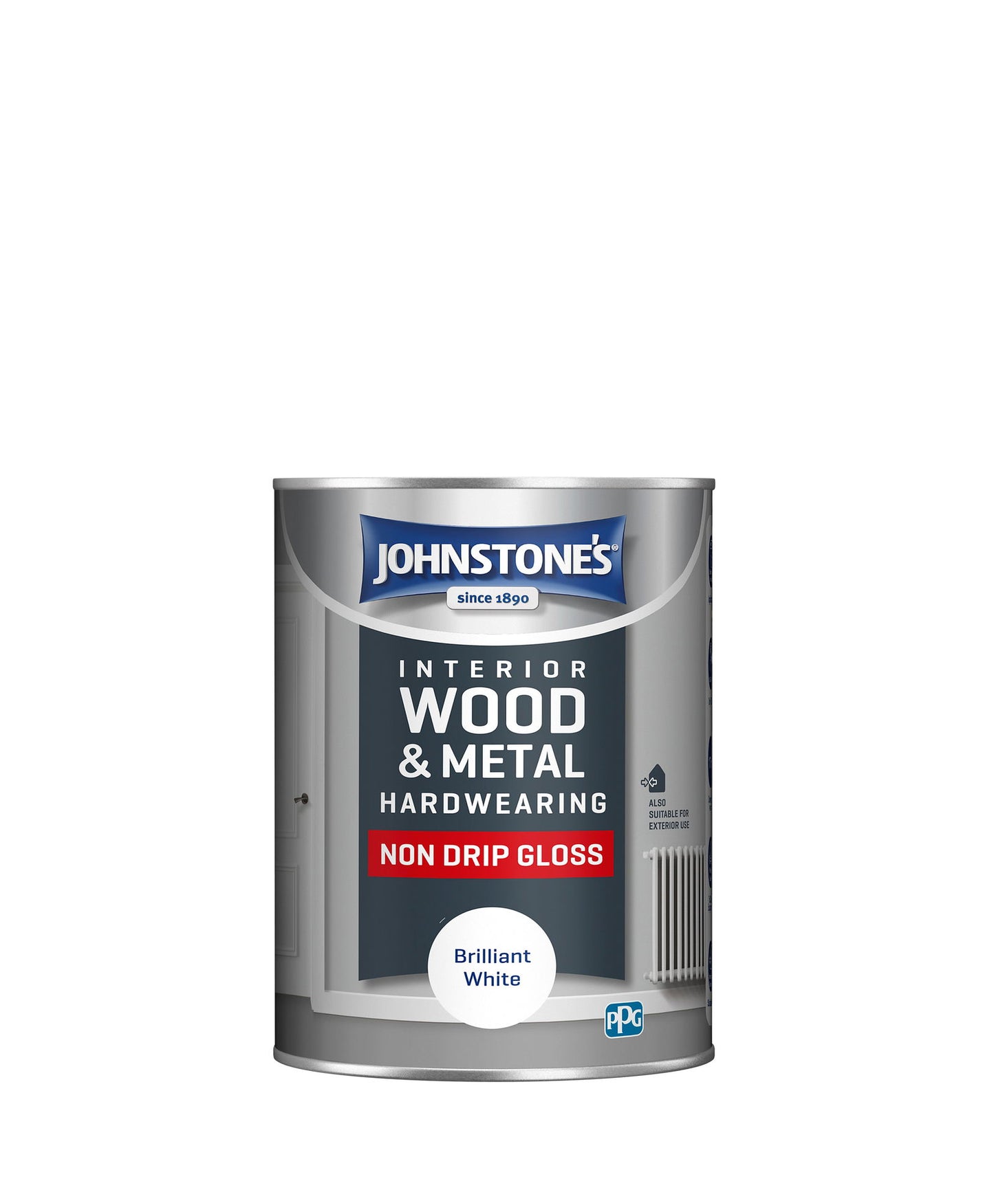 JOHNSTONE'S HARDWEARING NON DRIP GLOSS 1.25LT - Woodworkers.ie -