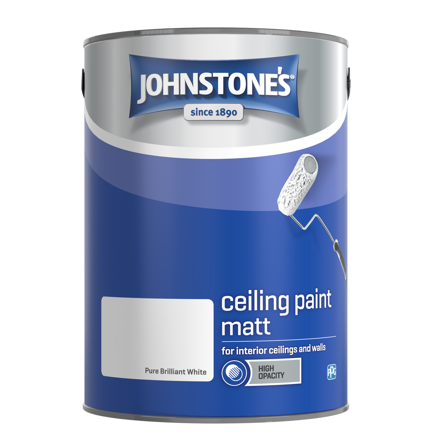 JOHNSTONE'S VALUE CEILING PAINT BRILLIANT WHITE 5L - Woodworkers.ie -