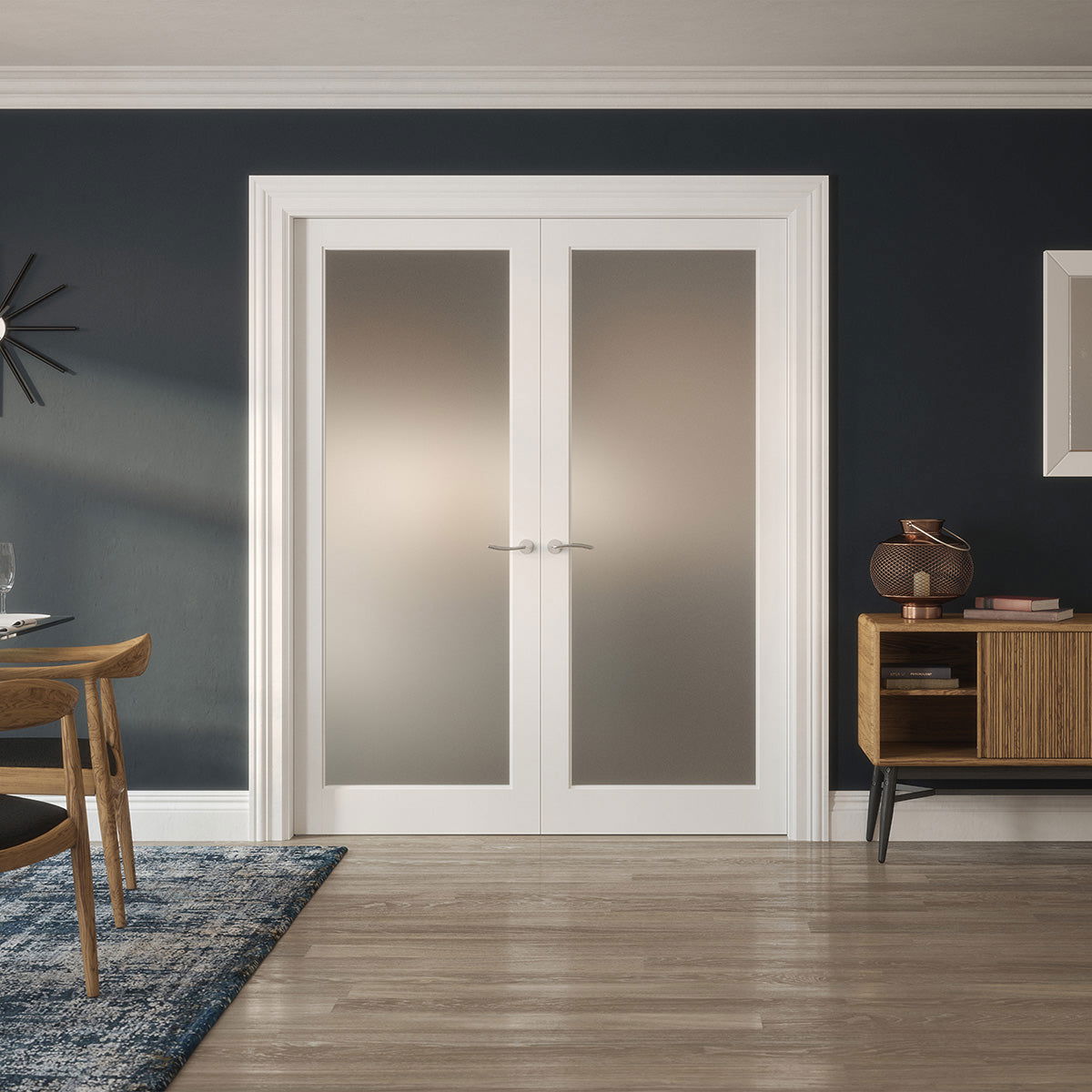 KENMORE WHITE PRIMED LAMSAFE GLAZED DOOR - Woodworkers.ie -