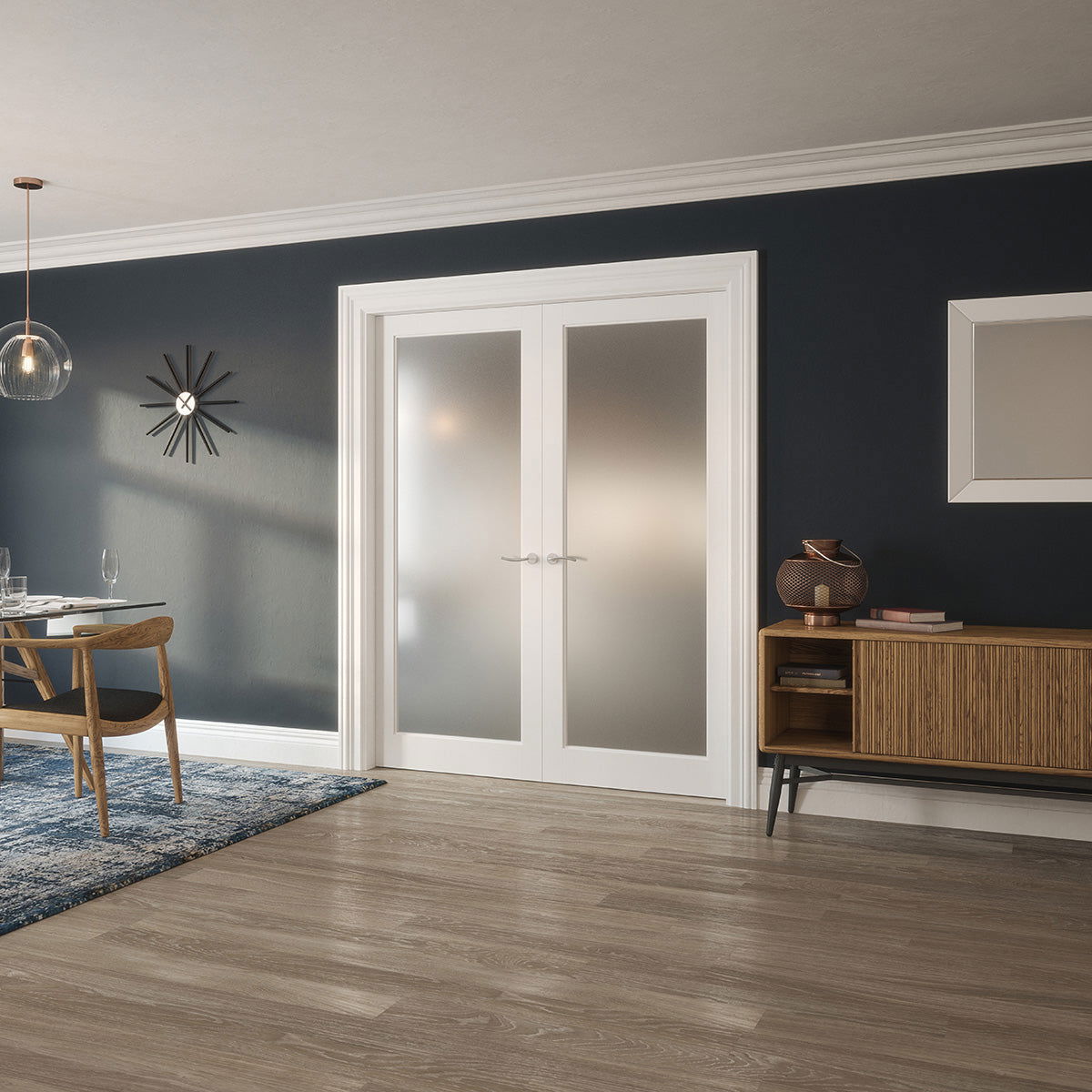 KENMORE WHITE PRIMED LAMSAFE GLAZED DOOR - Woodworkers.ie -