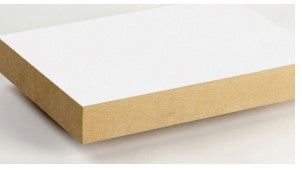 M.D.F Plain Light Weight Paintable White Coated 2440 X 1220 X 45 mm - Woodworkers.ie -