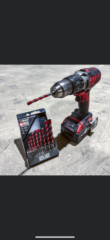 ABRACS 8pc MULTI-PURPOSE TCT DRILL BIT SET
