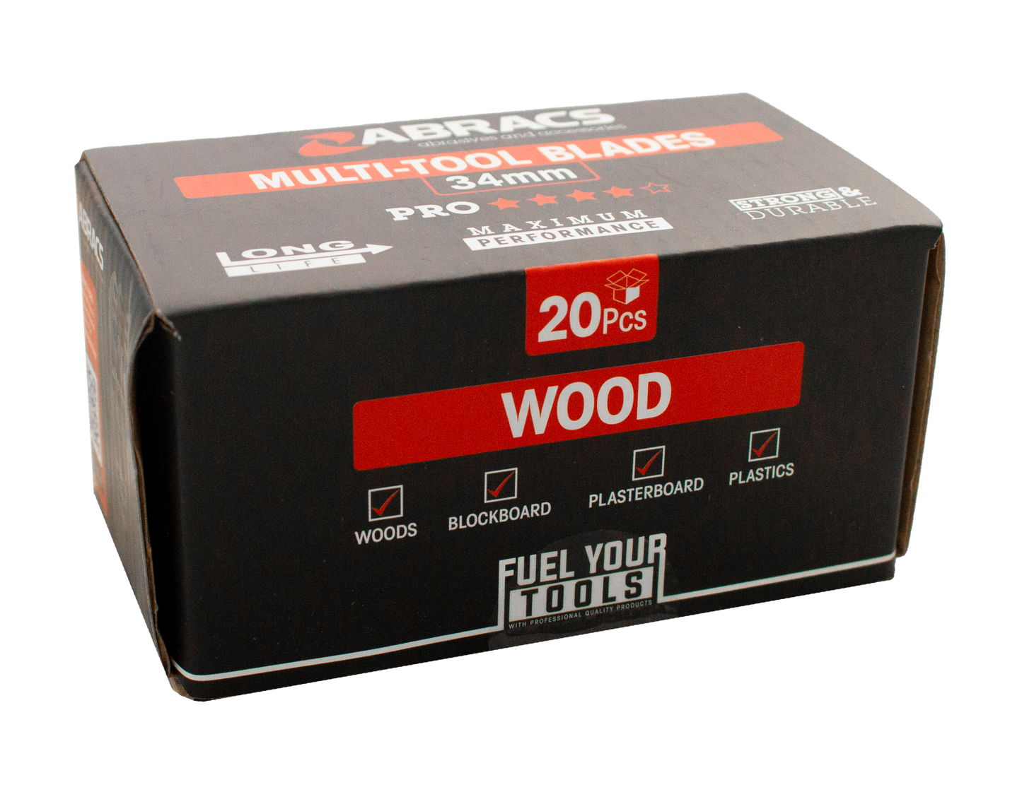 ABRACS 34MM MULTI-TOOL WOOD BLADE 20PC
