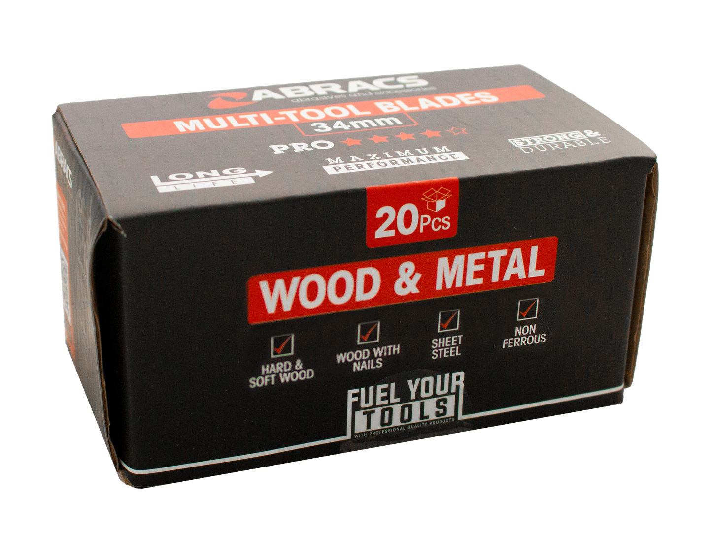ABRACS 34MM MULTI-TOOL WOOD & METAL BLADE 20PC