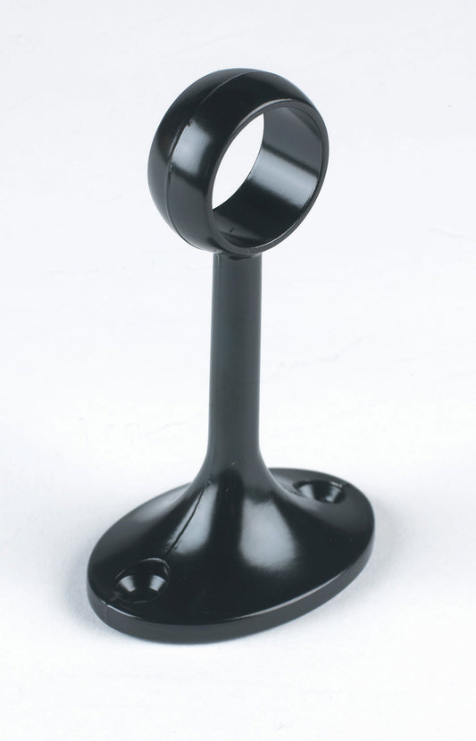 Matt Black Rail Centre Support 19mm (X3/4") - Woodworkers.ie -