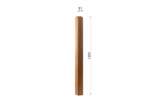 Newel Base 1200mm - Woodworkers.ie -