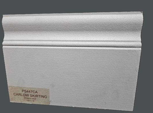 Primed M.D.F. 7" Carlow  Skirting  X 4.4Mt Length - Woodworkers.ie -