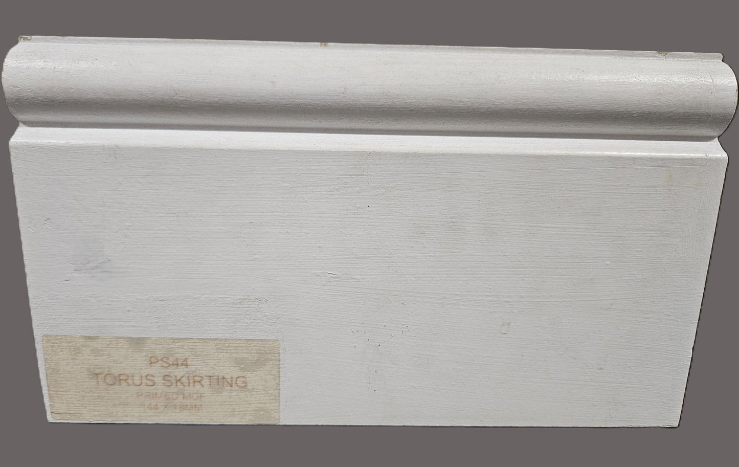 Primed M.D.F. 7 Inch Torus Skirting 4.4Mt Length - Woodworkers.ie -
