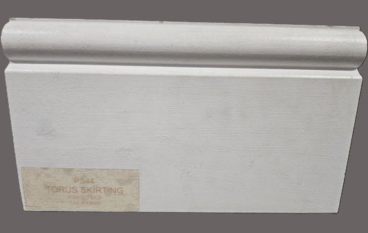 Primed M.D.F. 7 Inch Torus Skirting   4.4Mt Length - Woodworkers.ie -