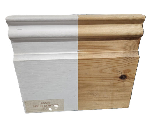 RED DEAL SKIRTING 9" (MD132)  PER 4.8MT LENGTH - Woodworkers.ie -
